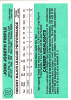 1984 Donruss Jack Fimple #372 Rookie