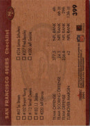 2001 Fleer Tradition San Francisco 49ers Team Leaders