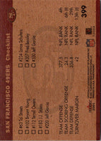 2001 Fleer Tradition San Francisco 49ers Team Leaders #399