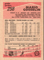 1989 O-Pee-Chee Mario Gosselin #258