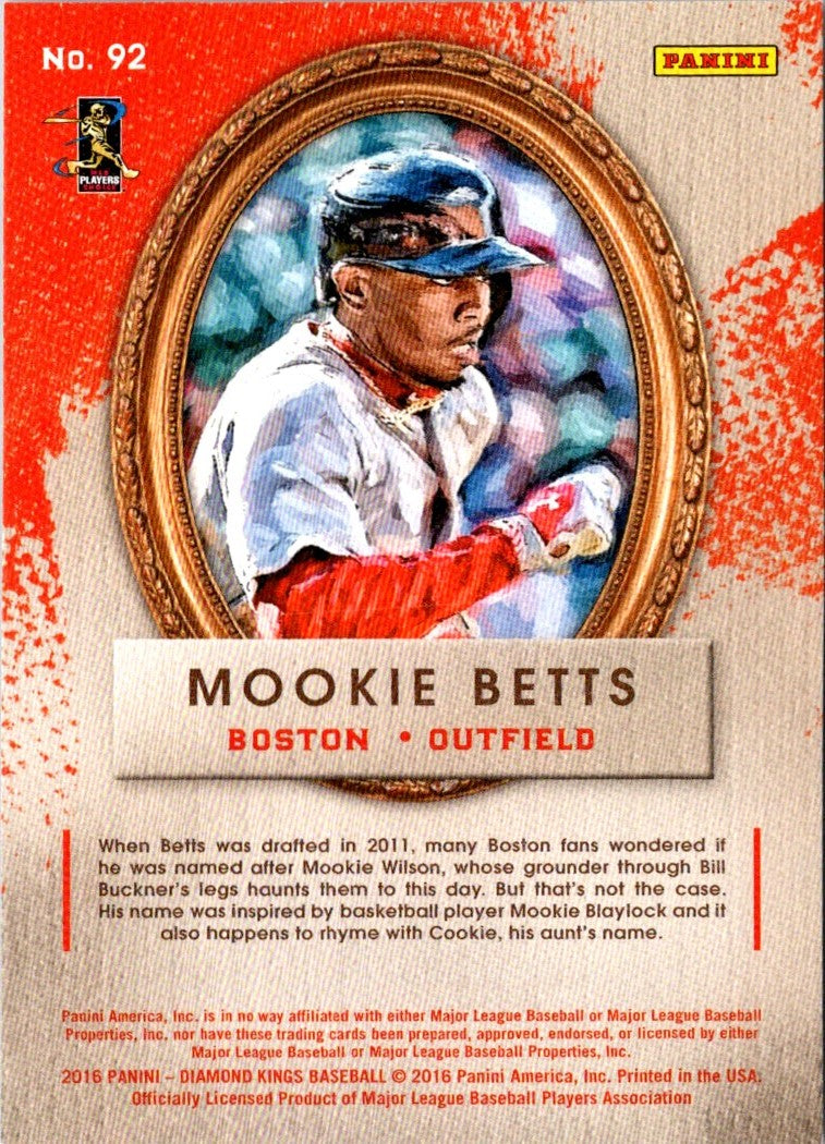 2016 Panini Diamond Kings Mookie Betts