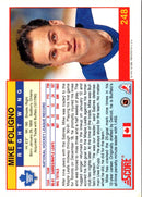 1991 Score Canadian Mike Foligno