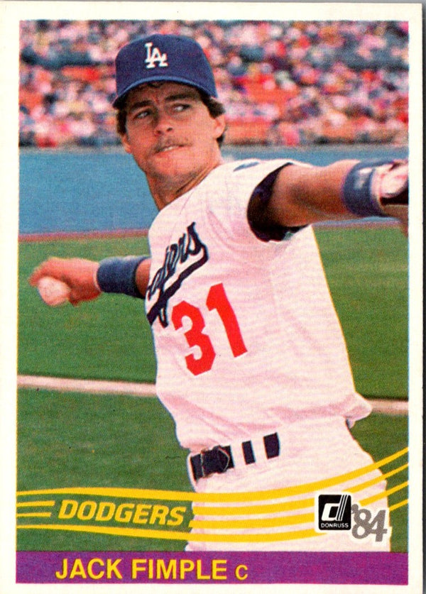 1984 Donruss Jack Fimple #372 Rookie