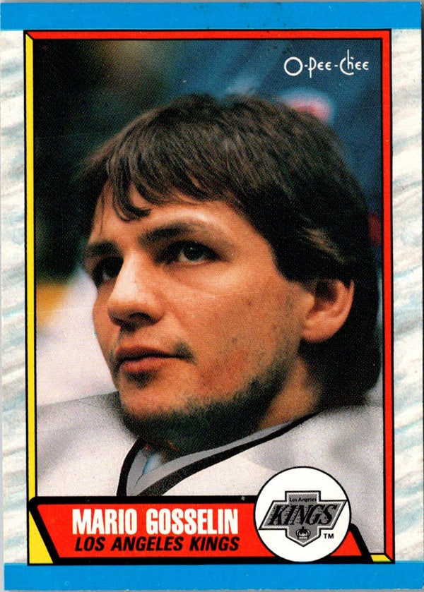 1989 O-Pee-Chee Mario Gosselin #258