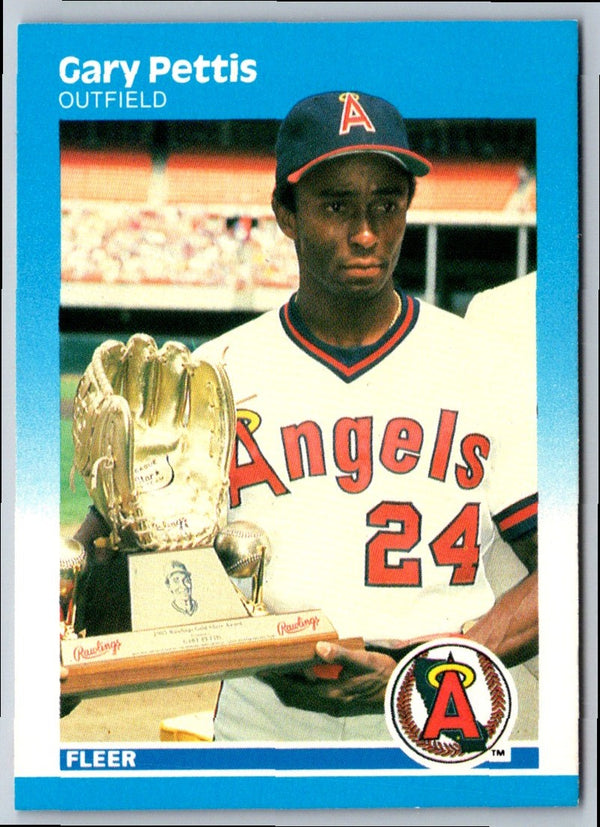 1987 Fleer Gary Pettis #90