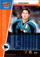 1999 Pacific Red Bryan Marchment #374