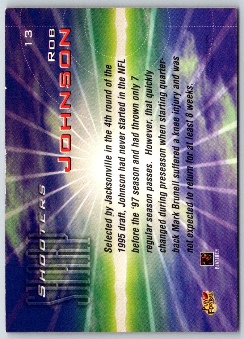 1997 Playoff Zone Sharpshooters Rob Johnson