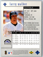 1999 Upper Deck Black Diamond Larry Walker #29