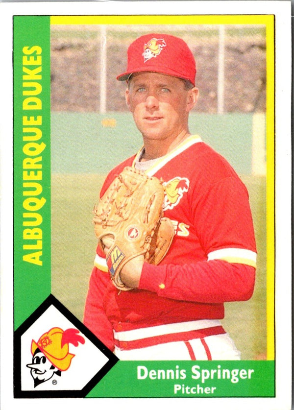 1990 CMC Albuquerque Dukes Dennis Springer #12