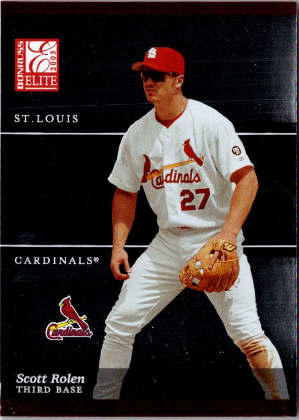 2003 Donruss Elite Scott Rolen #157