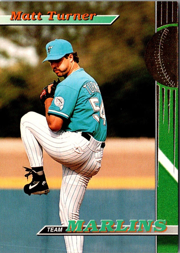 1993 Stadium Club Florida Marlins Matt Turner #27