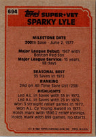 1983 Topps Sparky Lyle #694