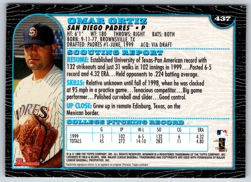 1999 Bowman Omar Ortiz