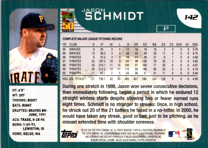 2001 Topps Jason Schmidt