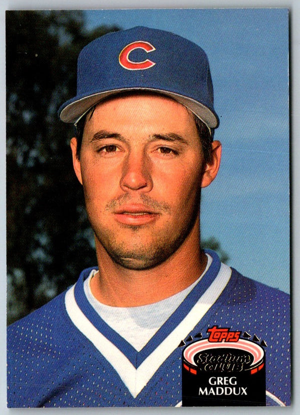 1992 Stadium Club Greg Maddux #665