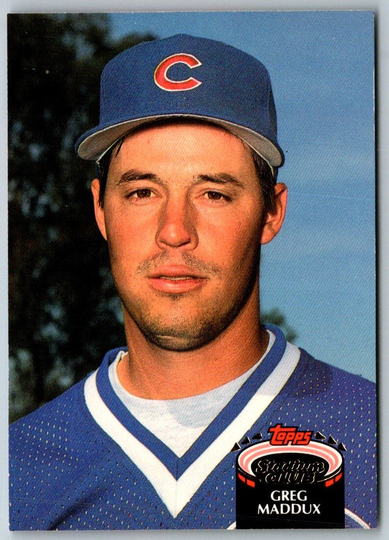 1992 Stadium Club Greg Maddux