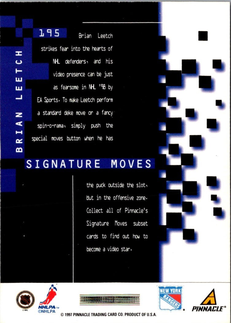 1997 Pinnacle Brian Leetch