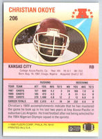 1991 Fleer Ultra Christian Okoye #206