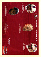 2001 Fleer Tradition San Francisco 49ers Team Leaders #399