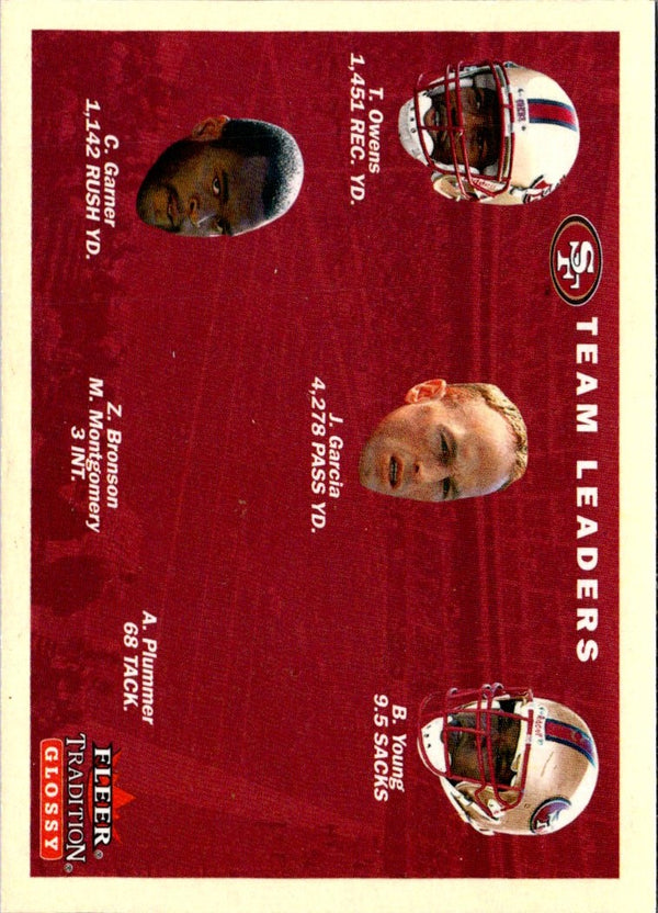 2001 Fleer Tradition San Francisco 49ers Team Leaders #399