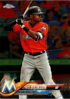 2018 Topps Chrome Lewis Brinson #124