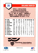1991 Line Drive AAA Orlando Merced
