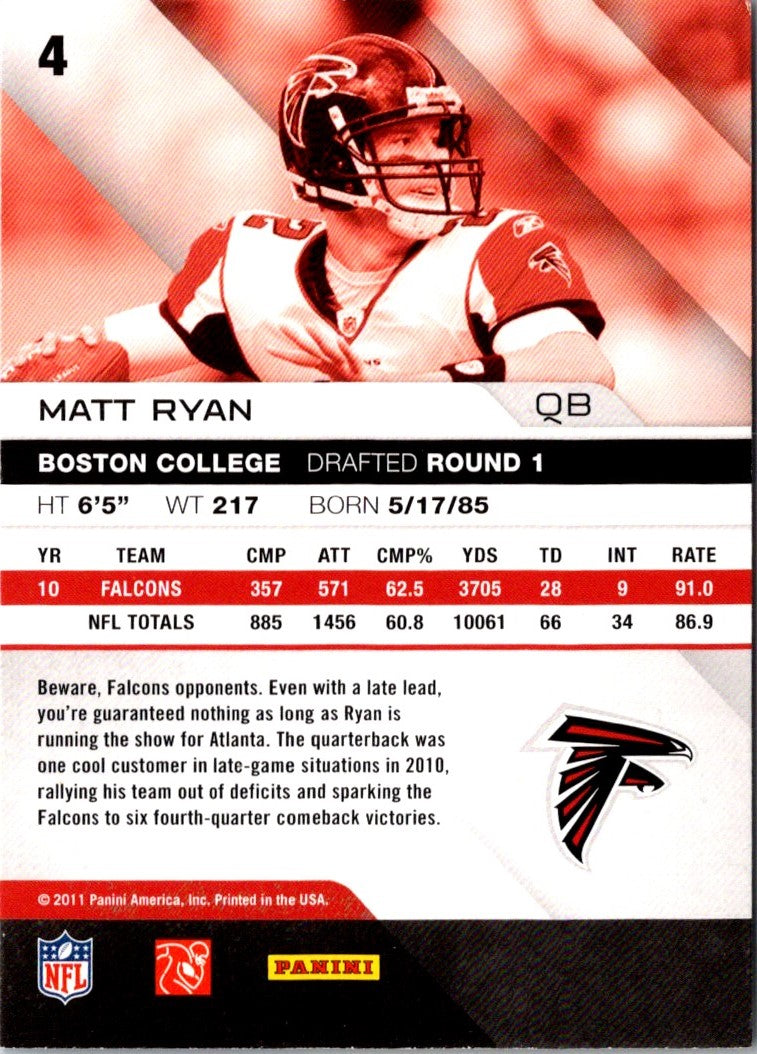 2011 Panini Absolute Memorabilia Matt Ryan