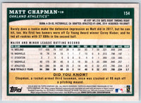 2018 Topps Big League Matt Chapman #154