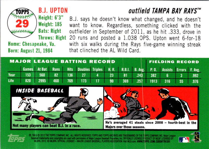 2012 Topps B.J. Upton