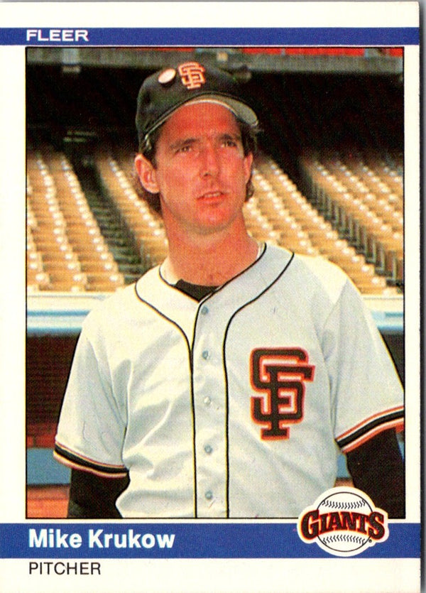 1984 Fleer Mike Krukow #374