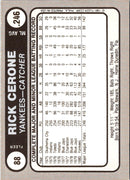 1981 Fleer Star Stickers Rick Cerone
