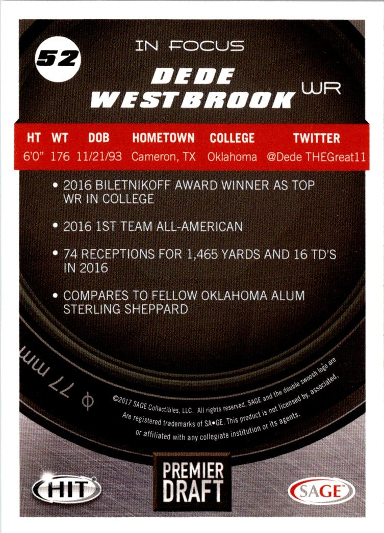 2017 SAGE HIT Dede Westbrook
