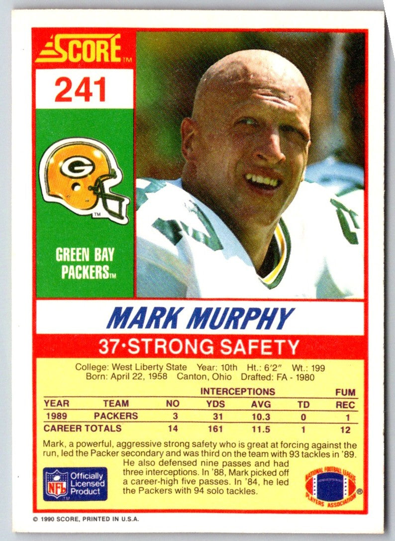 1990 Score Mark Murphy