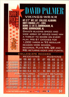 1994 Topps David Palmer #51 Rookie