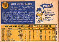 1970 Topps Lou Marone #703 Rookie EX-MT+