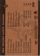 2001 Fleer Tradition New Orleans Saints Team Leaders