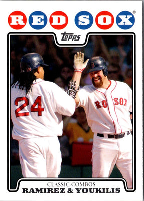 2008 Topps Manny Ramirez/Kevin Youkilis #258