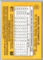 1986 Donruss Sammy Stewart #658