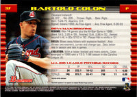 2002 Bowman Gold Bartolo Colon #37