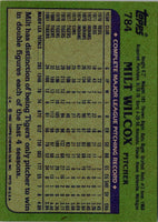1982 Topps Milt Wilcox #784