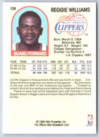 1989 NBA Hoops Reggie Williams #128