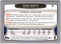 2013 Bowman Chase Headley #66