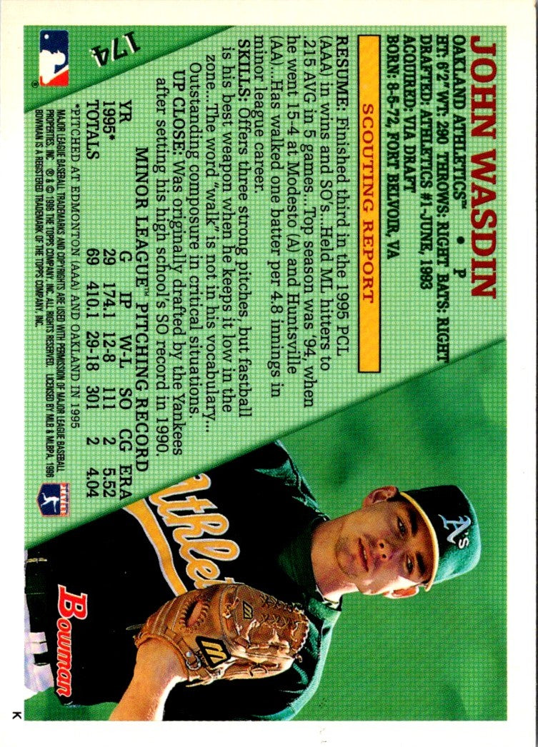 1996 Bowman John Wasdin