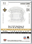 2003 Fleer Authentix Michael Lewis