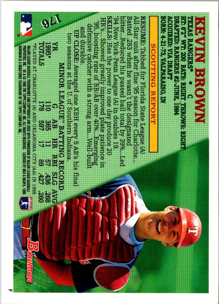 1996 Bowman Kevin L. Brown