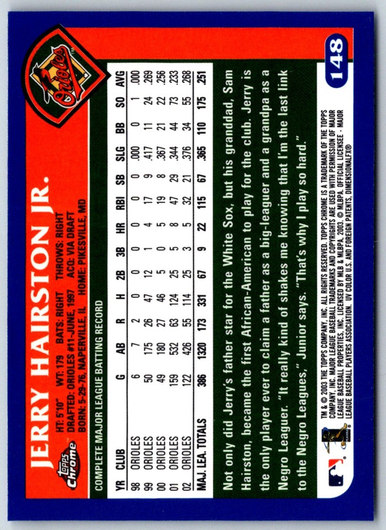 2003 Topps Chrome Jerry Hairston Jr.