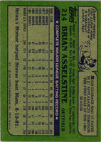 1982 Topps Brian Asselstine #214
