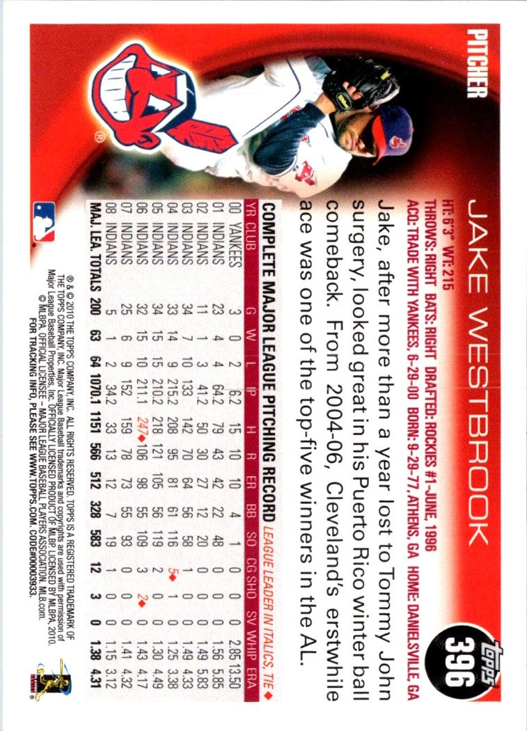 2010 Topps Jake Westbrook