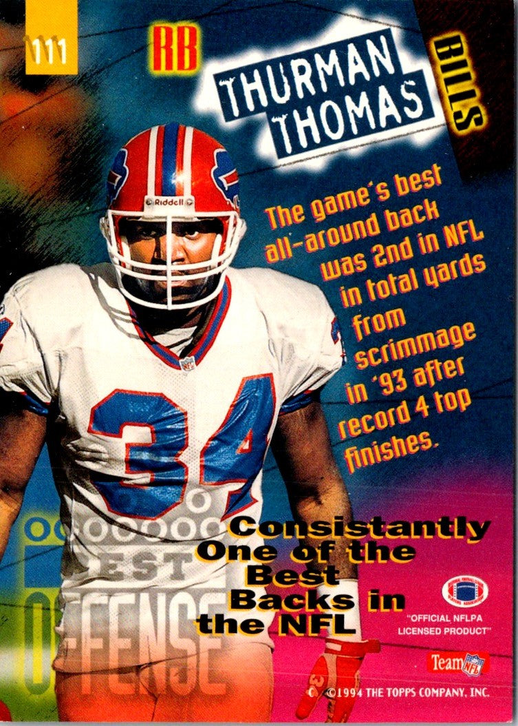 1994 Stadium Club Thurman Thomas