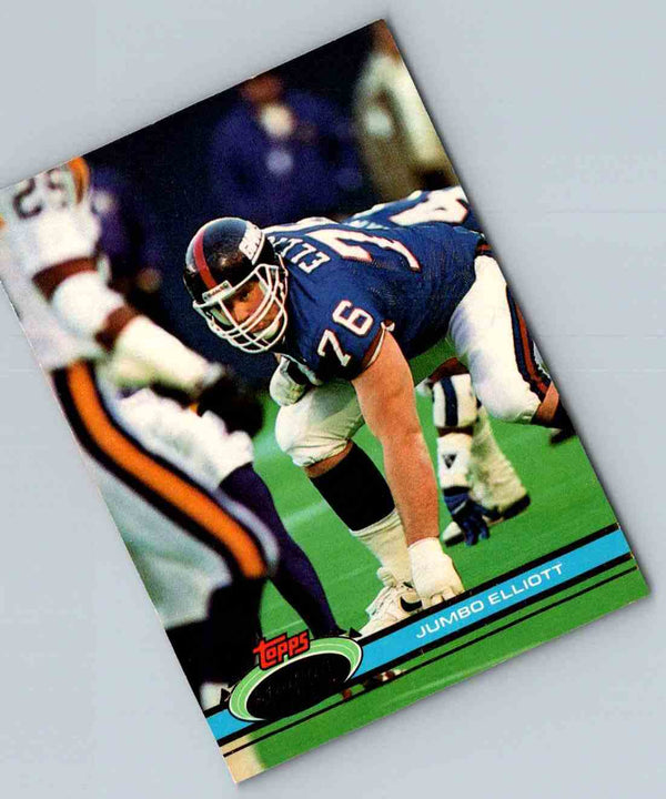 1991 Topps Stadium Club Football Jumbo Elliott #432